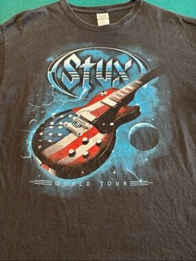 Styx World Tour Concert T-Shirt , Delta Tag , XL , $18